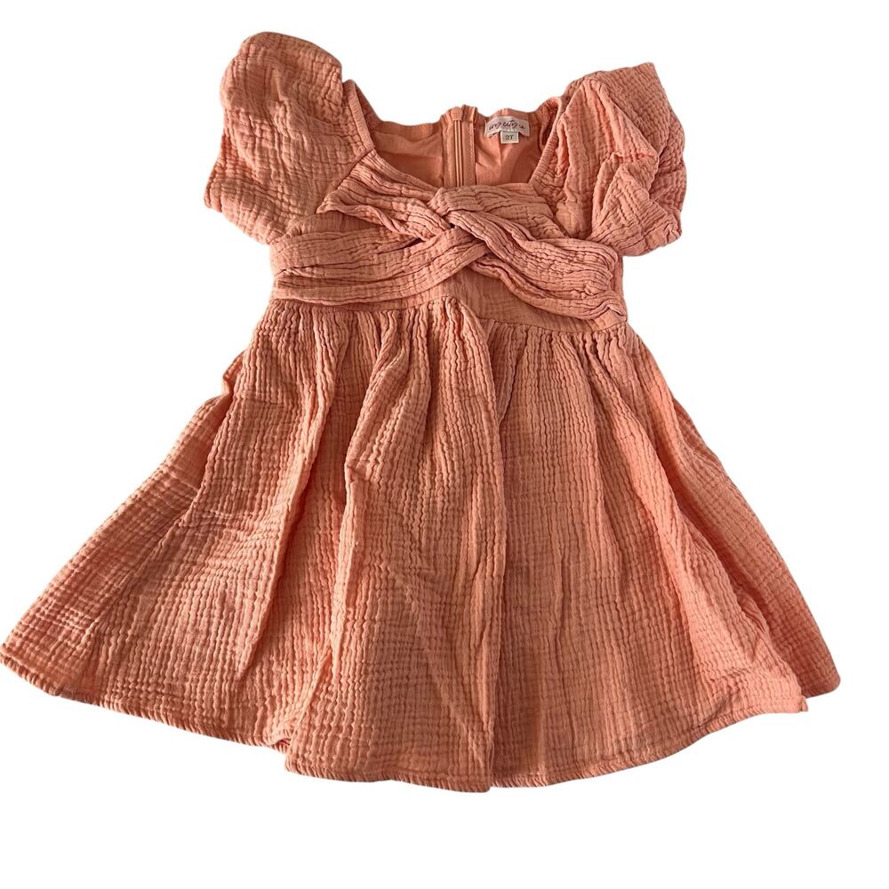 Ivy City Co peach muslin dress